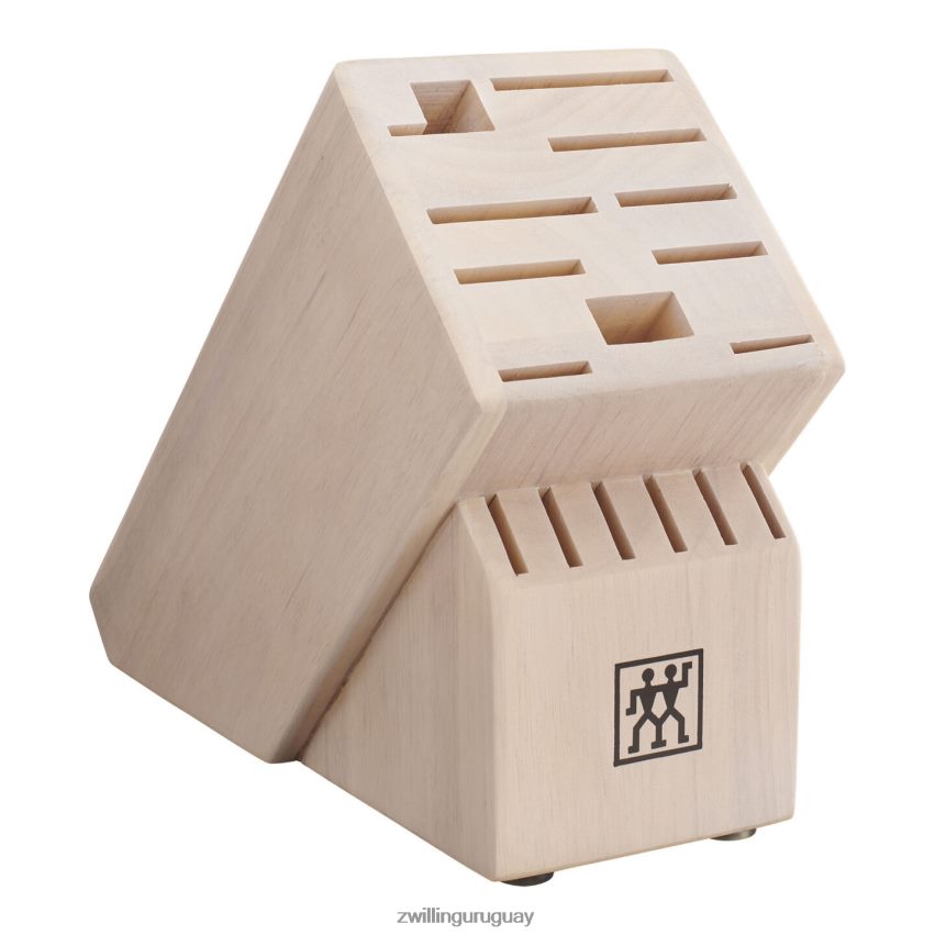 almacenamiento de ceniza, ceniza, bloque de cuchillos blanco macizo doble vacío Zwilling cuchillería A688HF446