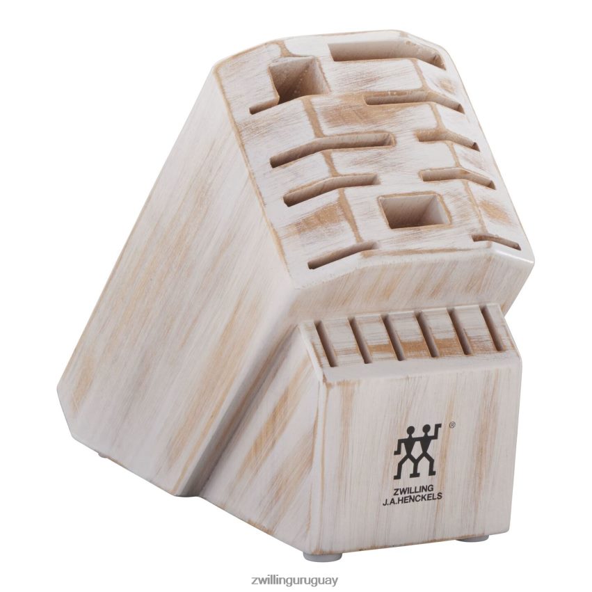 bloque de cuchillos blanco rústico Storage Pro vacío Zwilling cuchillería A688HF289