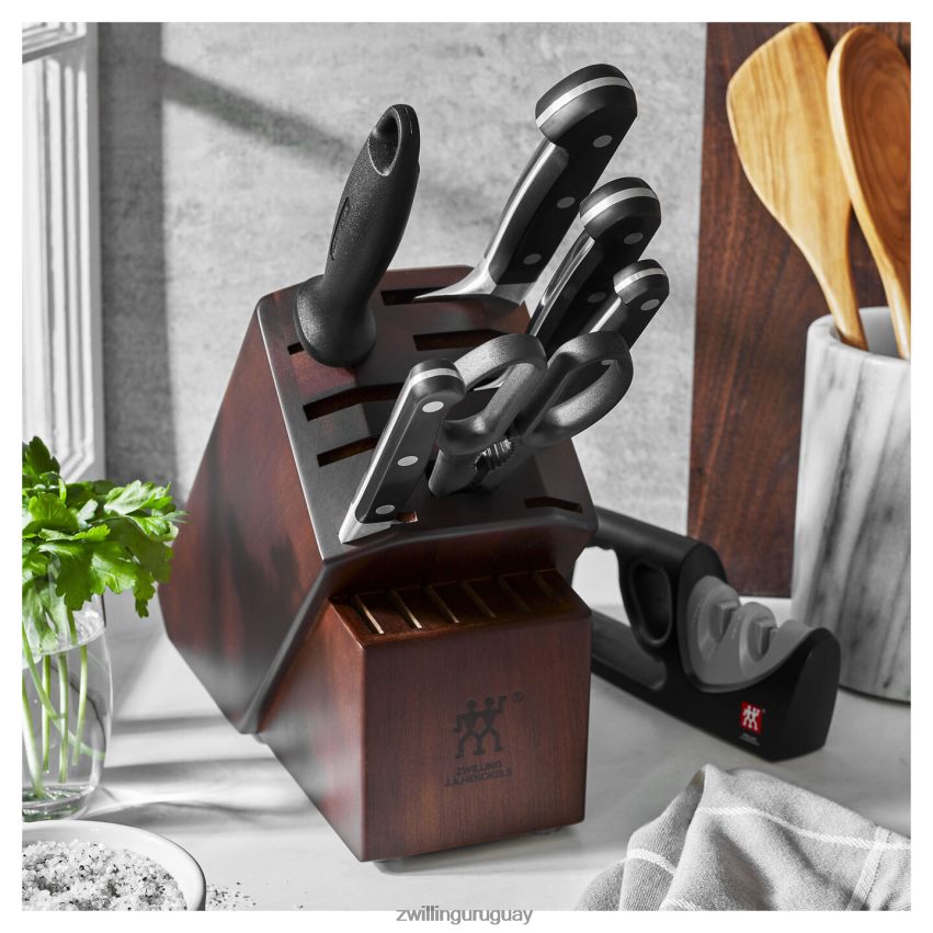 pro 8 piezas, juego de bloques de cuchillos Zwilling cuchillería A688HF4