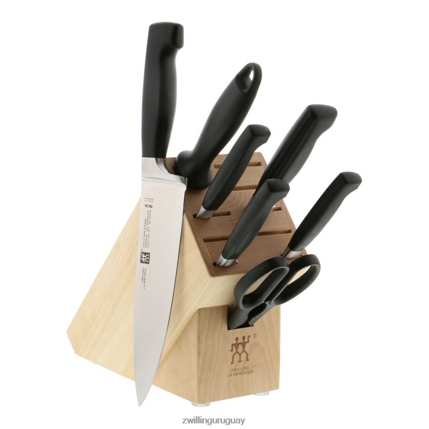 Juego de bloques de cuchillos Four Star de 8 piezas, natural Zwilling cuchillería A688HF2