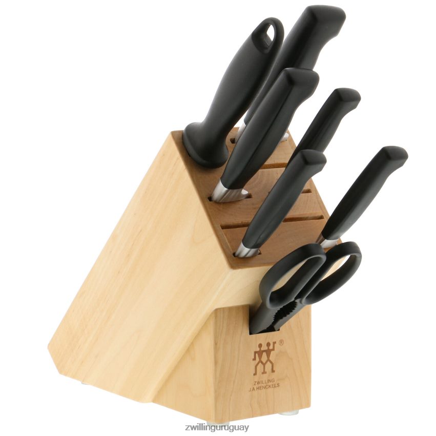 Juego de bloques de cuchillos Four Star de 8 piezas, natural Zwilling cuchillería A688HF2