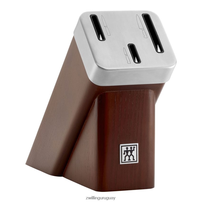 Juego de cuchillos Four Star de 4 piezas con bloque autoafilable, marrón Zwilling cuchillería A688HF127