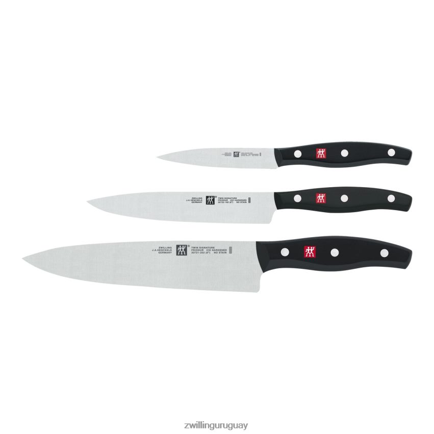 juego de cuchillos básicos twin Signature de 3 piezas Zwilling cuchillería A688HF65