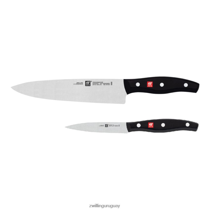 juego de cuchillos "imprescindibles" de 2 piezas twin Signature Zwilling cuchillería A688HF173