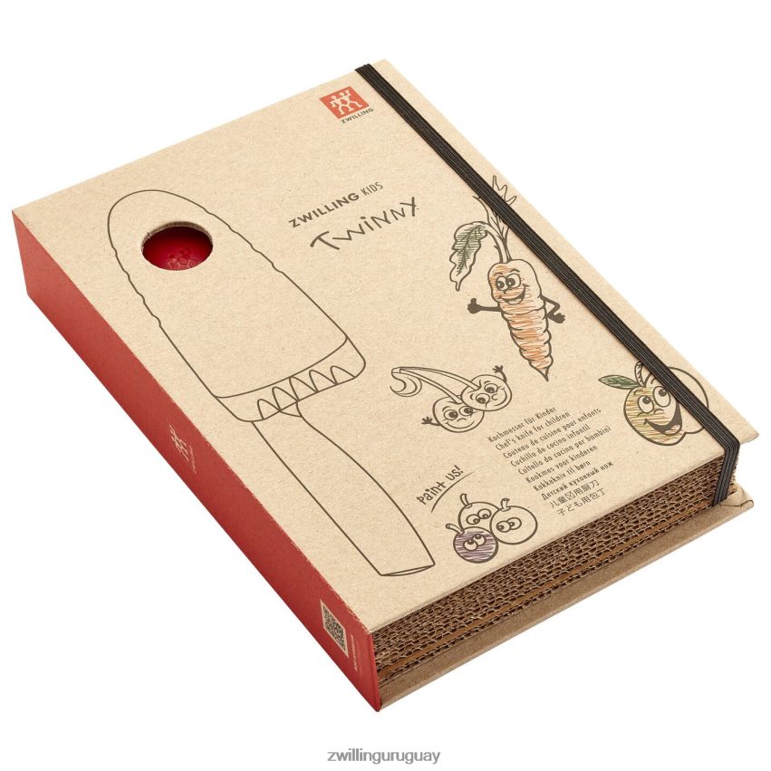 twinny 4,25 pulgadas, cuchillo de chef, rojo Zwilling cuchillería A688HF98