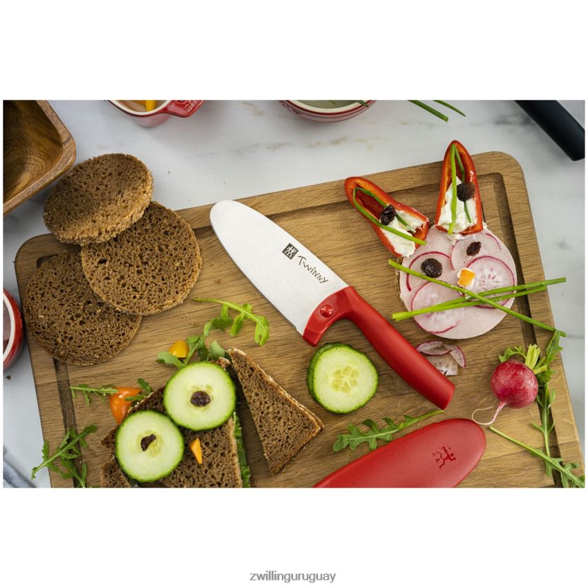 twinny 4,25 pulgadas, cuchillo de chef, rojo Zwilling cuchillería A688HF98