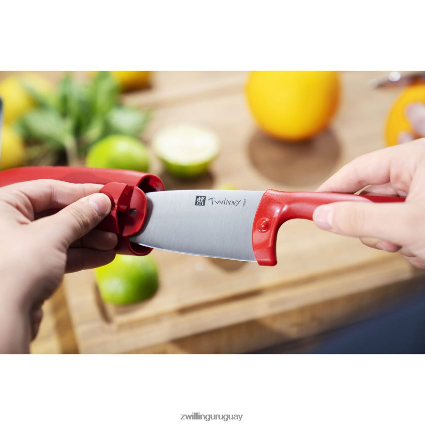twinny 4,25 pulgadas, cuchillo de chef, rojo Zwilling cuchillería A688HF98