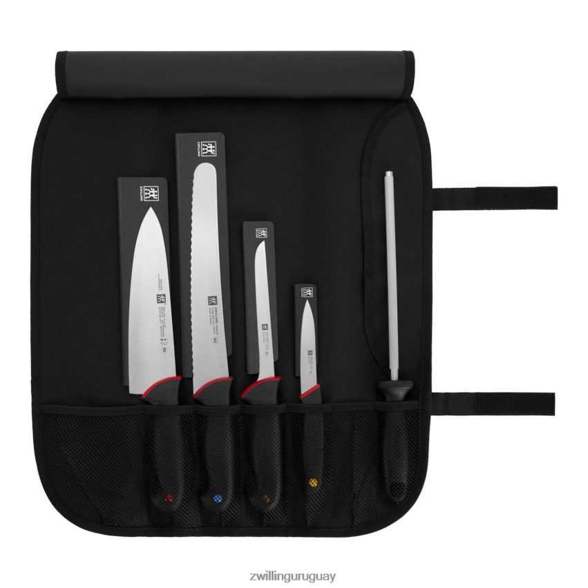 El kit esencial de cuchillos escolares culinarios de 6 piezas con protectores de hoja. Zwilling cuchillería A688HF237