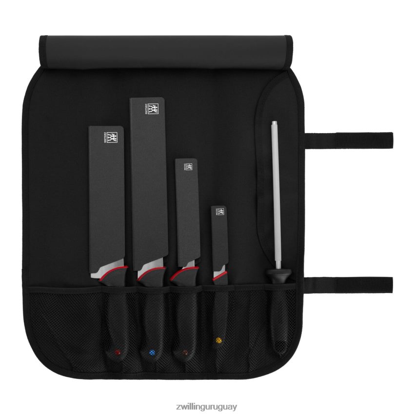 El kit esencial de cuchillos escolares culinarios de 6 piezas con protectores de hoja. Zwilling cuchillería A688HF237