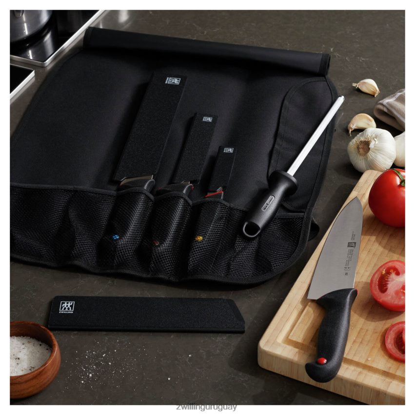 El kit esencial de cuchillos escolares culinarios de 6 piezas con protectores de hoja. Zwilling cuchillería A688HF237