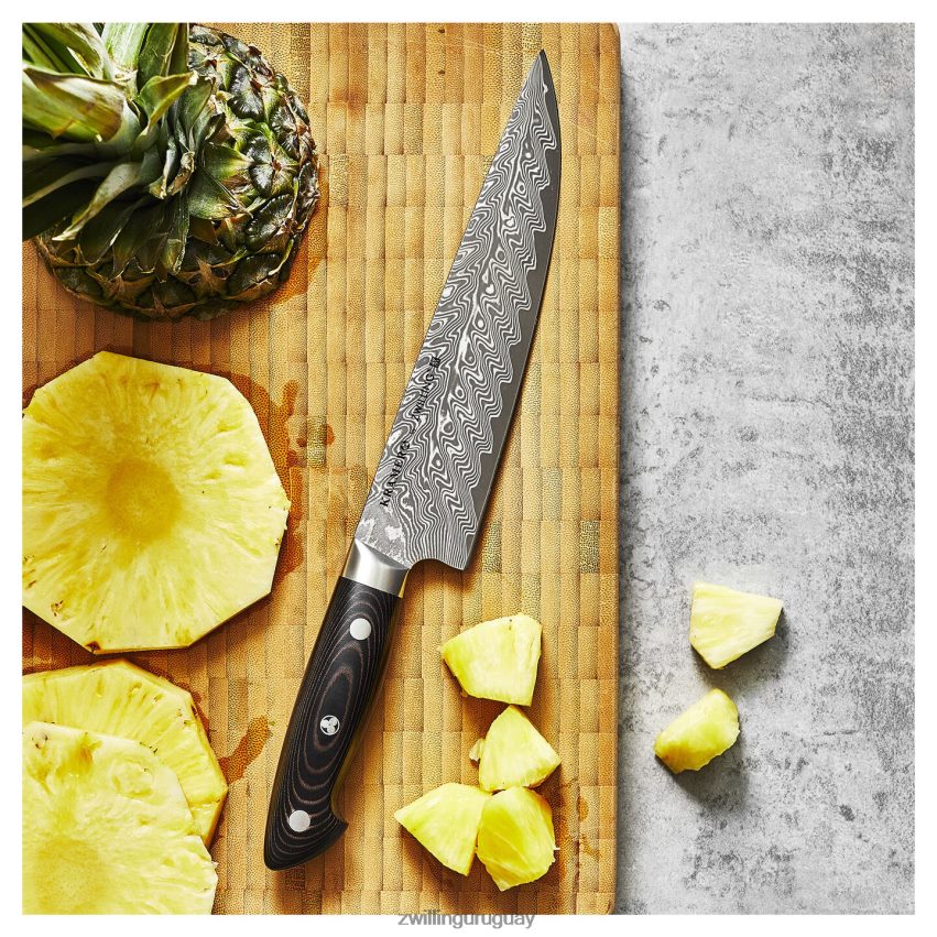 kramer - cuchillo de chef estrecho de 8 pulgadas, colección damasco inoxidable euroline Zwilling cuchillería A688HF195
