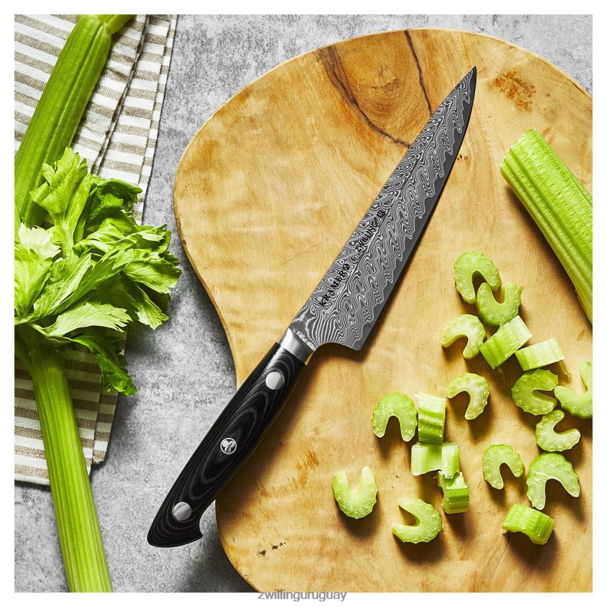 kramer - cuchillo de preparación euroline damascus collection de 5,5 pulgadas, borde fino Zwilling cuchillería A688HF252