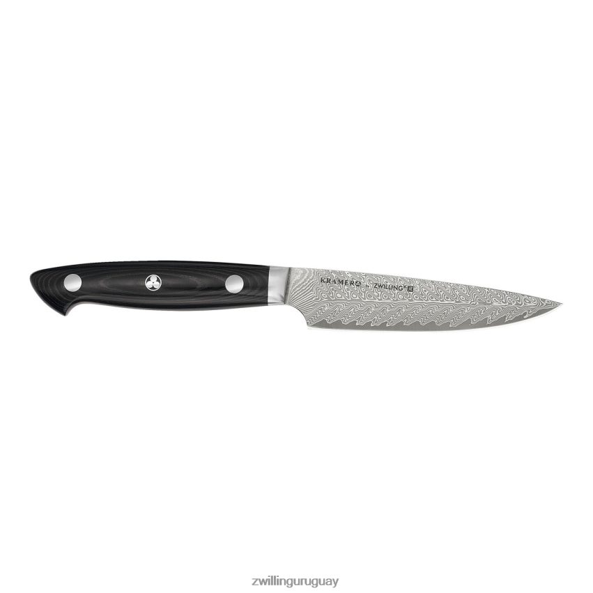 kramer - cuchillo utilitario de 5 pulgadas, colección damasco inoxidable euroline, borde fino Zwilling cuchillería A688HF119
