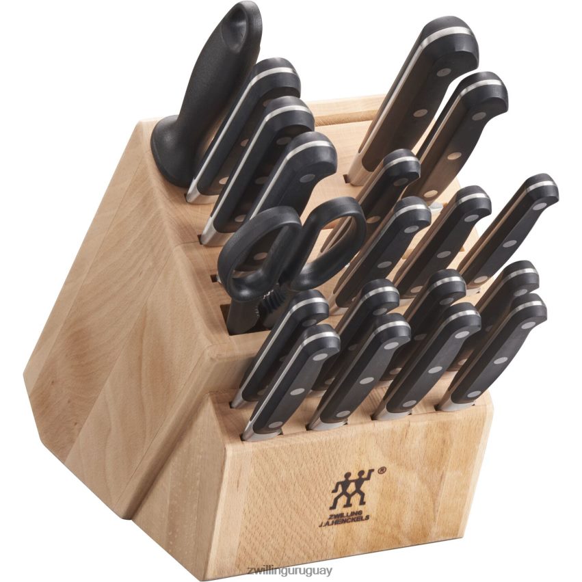 professional s juego de bloques de cuchillos de 20 piezas, natural Zwilling cuchillería A688HF62