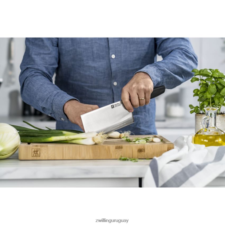 all * star 7 pulgadas, cuchillo de chef chino, negro mate Zwilling cuchillería A688HF215