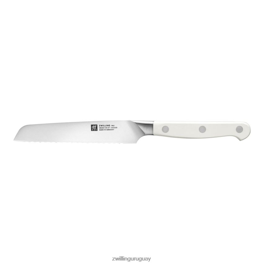 Cuchillo multiusos pro le blanc de 5 pulgadas, borde dentado Zwilling cuchillería A688HF175