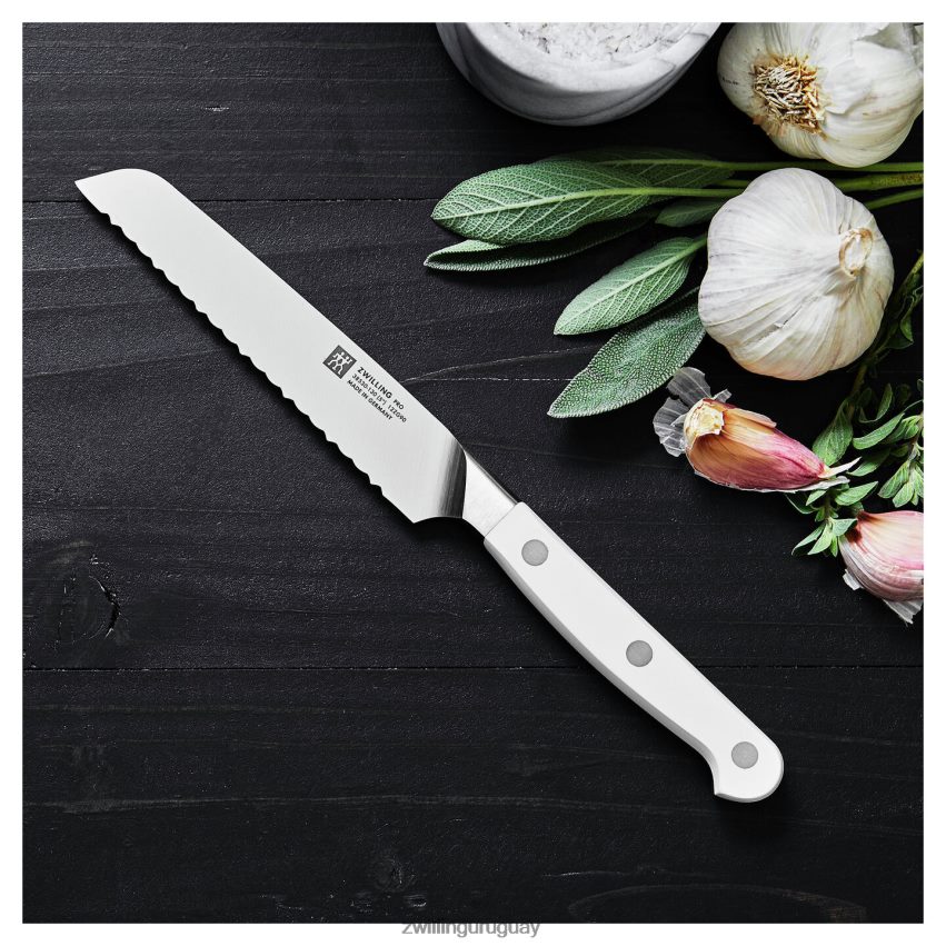 Cuchillo multiusos pro le blanc de 5 pulgadas, borde dentado Zwilling cuchillería A688HF175