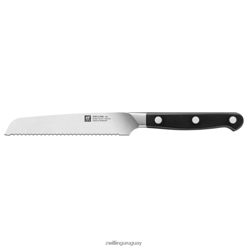 Cuchillo multiusos profesional de 5 pulgadas, borde dentado Zwilling cuchillería A688HF63