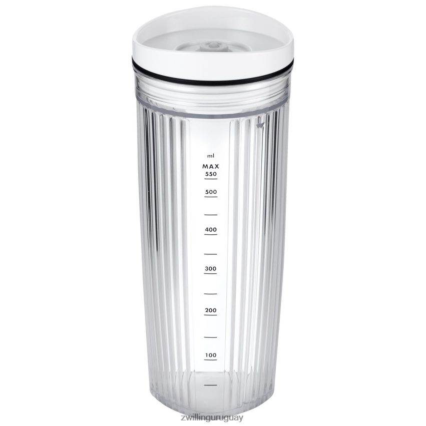 Vaso de batidora personal enfinigy con tapa para beber y tapa para vacío - blanco Zwilling electricidad A688HF576