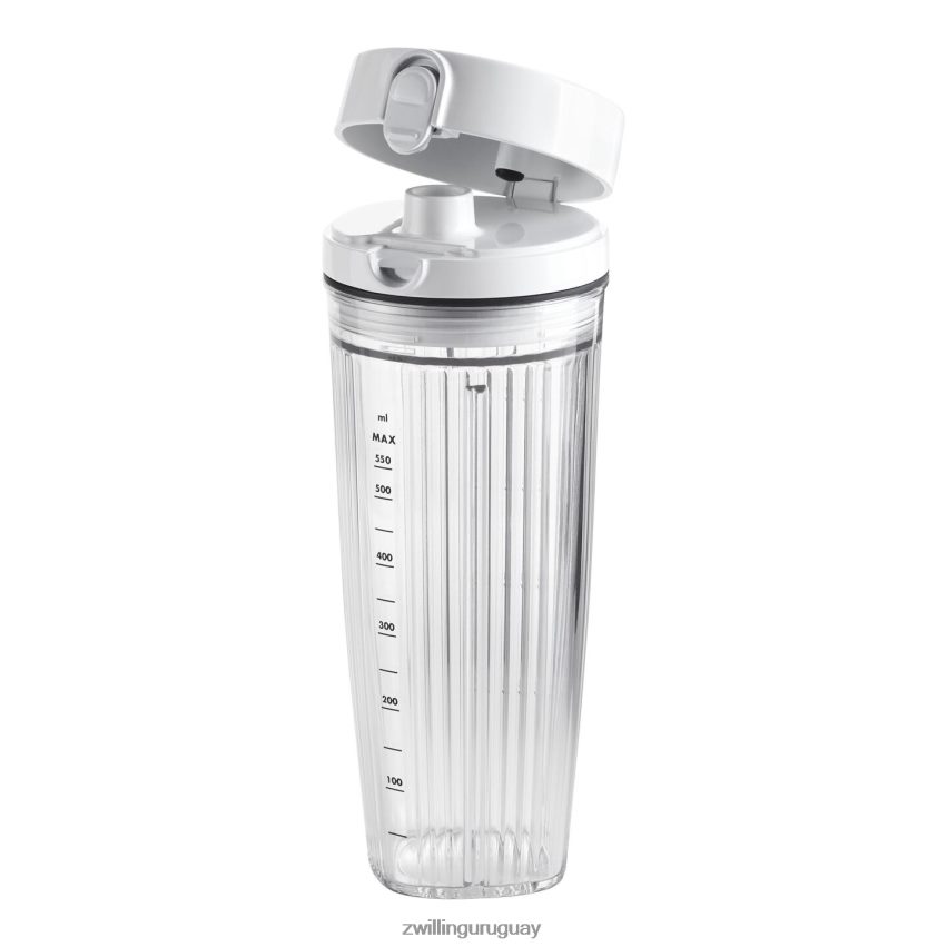 Vaso de batidora personal enfinigy con tapa para beber y tapa para vacío - blanco Zwilling electricidad A688HF576