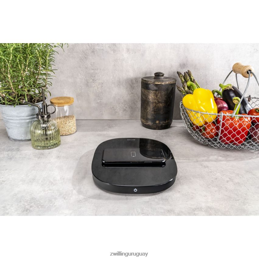 Báscula de cocina con carga inalámbrica enfinigy - negra Zwilling electricidad A688HF577