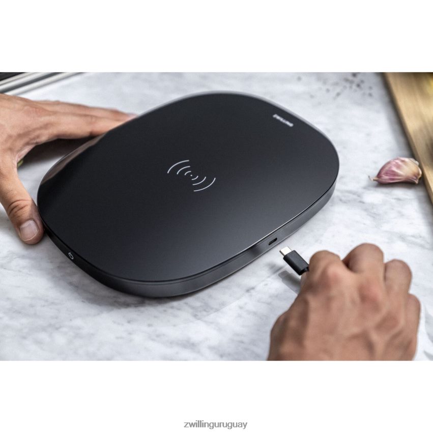 Báscula de cocina con carga inalámbrica enfinigy - negra Zwilling electricidad A688HF577