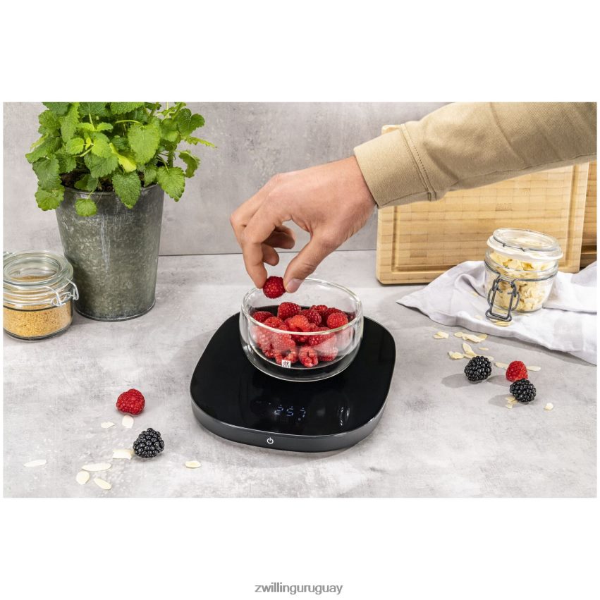Báscula de cocina con carga inalámbrica enfinigy - negra Zwilling electricidad A688HF577