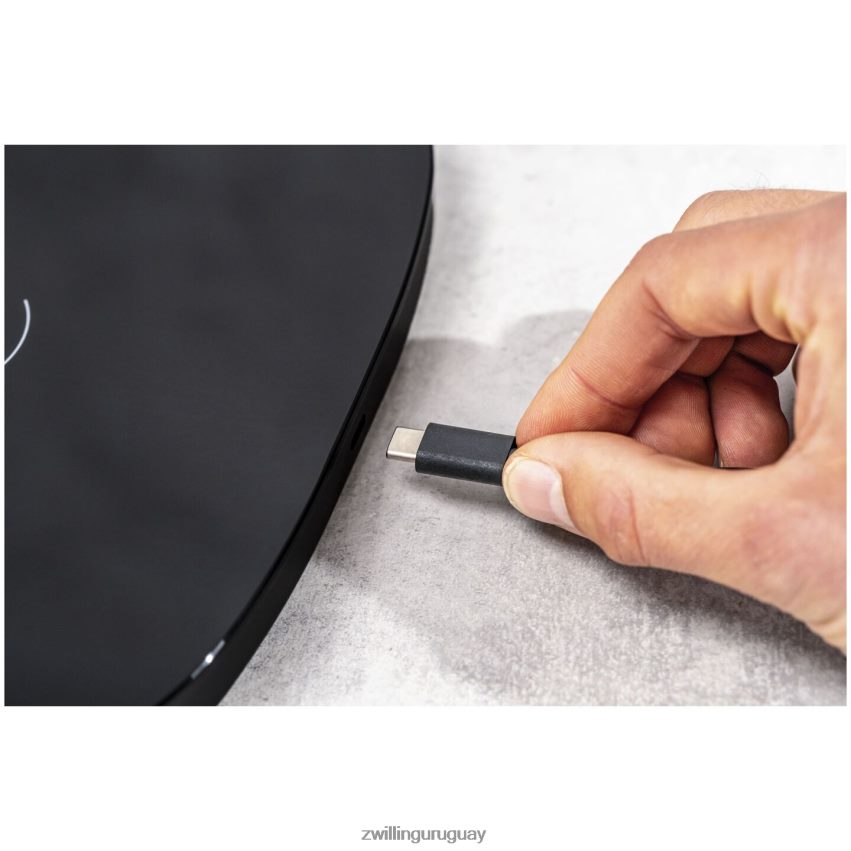 Báscula de cocina con carga inalámbrica enfinigy - negra Zwilling electricidad A688HF577