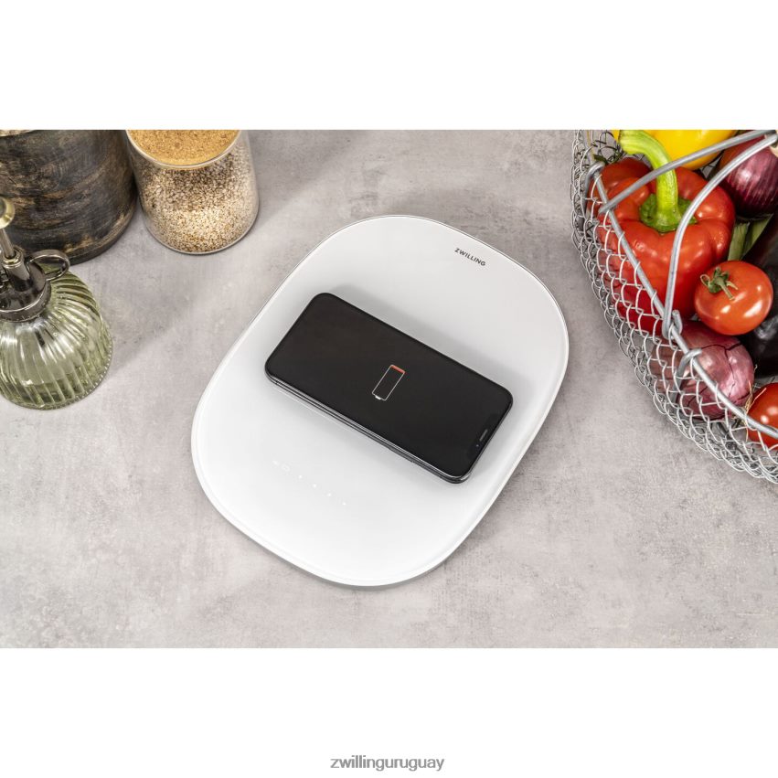 Báscula de cocina con carga inalámbrica enfinigy - plateada Zwilling electricidad A688HF578
