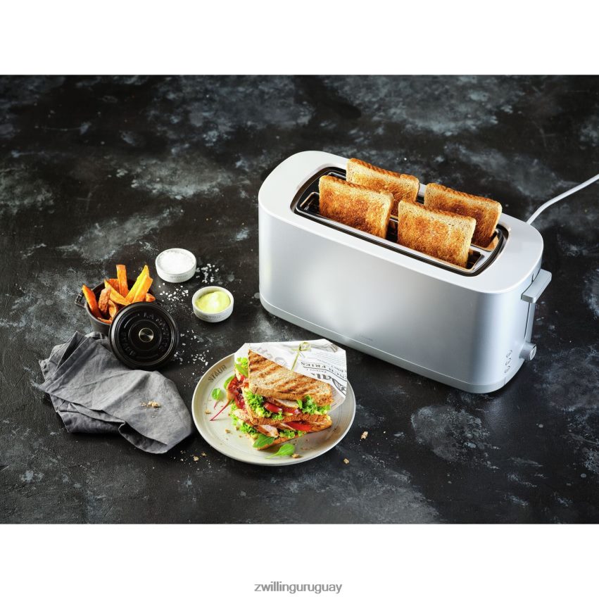 Tostadora enfinigy de 2 ranuras largas - plateada Zwilling electricidad A688HF545